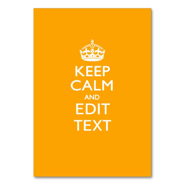 Gelber Hintergrund des Verkehrs Behalte Ruhe und T Tischnummer (Vorderseite)