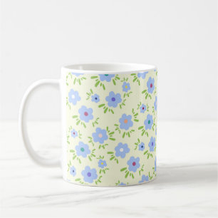 Gelber Hintergrund Happy Blume Kaffeetasse