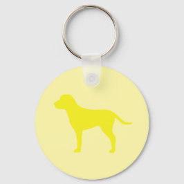 Gelber Hund Schlüsselanhänger