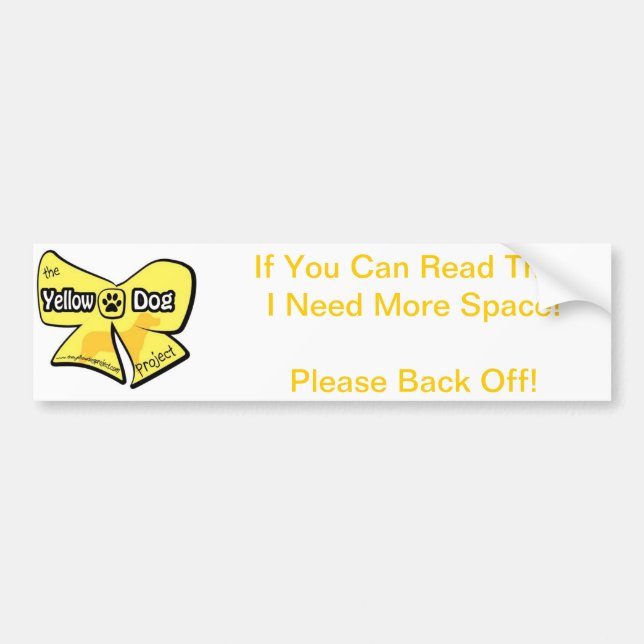 Gelber HundeAutoaufkleber Autoaufkleber (Vorne)