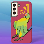 Gelber Indianenklingelpapagei Samsung Galaxy Hülle<br><div class="desc">Fügen Sie ein Monogramm zu diesem lustigen indischen Ringneck Gehäuse für ein personalisiertes Accessoire, um jeden Papageienliebhaber zufriedenzustellen. Der Cartoon Vogel fällt auf, dass verrückte Pose IRN-Parakets tun, wenn etwas Aufregendes Ereignis ist. Für maximalen Pop wird die grüne und gelbe Birke mit scharfer schwarzer Kontur auf einem magentafarbenen Hintergrund platziert,...</div>