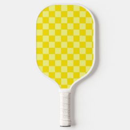 Gelber Karo Pickleball Paddel Schläger