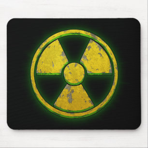 Gelber Kernwaffe Mousepad