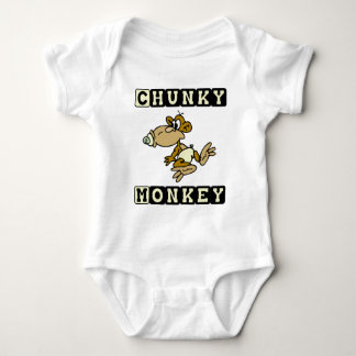 Gelber klumpiger Affe-niedliches Baby einteilig Baby Strampler