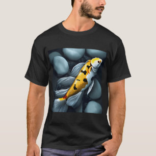 Gelber Koi-Fisch T-Shirt