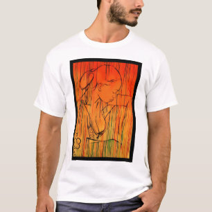 Gelber kreolischer Regen T-Shirt
