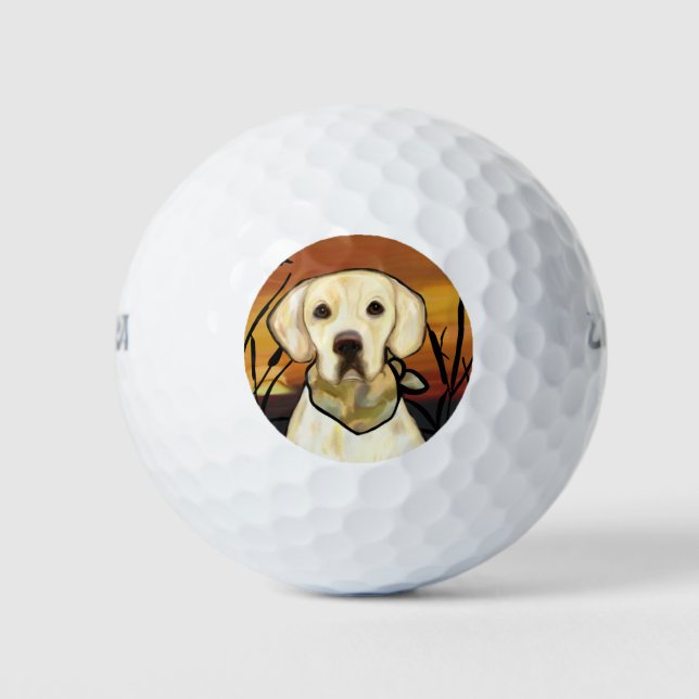 GELBER LAB GOLFBALL (Vorderseite)