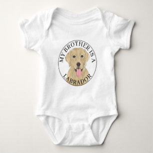 Gelber Labrador Hund Baby Strampler