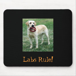 Gelber Labrador, Labrador-Regel! Mousepad