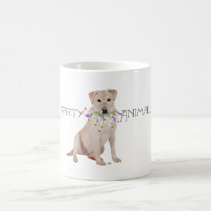 Gelber Labrador-Party-Tier Kaffeetasse