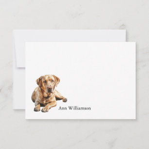Gelber Labrador Retriever Dankeskarte