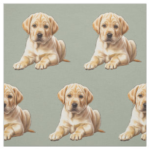 Gelber Labrador Retriever Hund Stoff