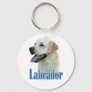 Gelber Labrador-Retriever-Namen-Schlüsselanhänge Schlüsselanhänger
