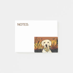 GELBER LABRADOR RETRIEVER POST-IT KLEBEZETTEL