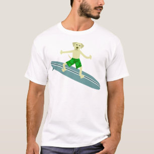 Gelber Labrador retriever-Surfer T-Shirt