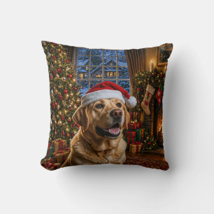 Gelber Labrador Retriever Urlaub Kissen