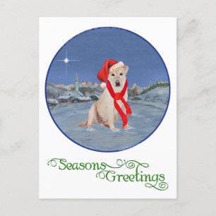Gelber Labrador Retriever Weihnachten