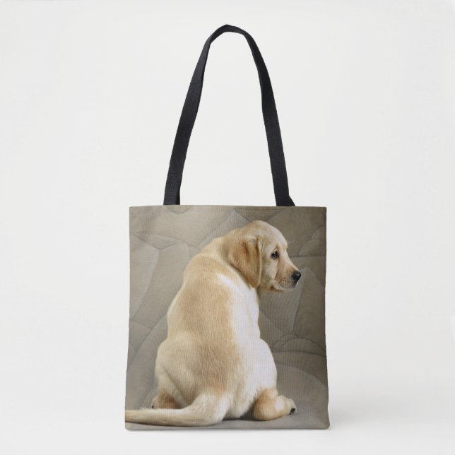 Gelber Labrador retriever-Welpe Tasche (Vorderseite)