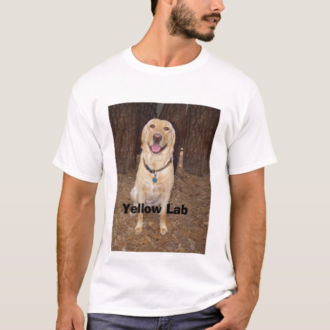 Gelber Labrador T-Shirt (Vorderseite)