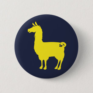 Gelber Lama-Knopf Button