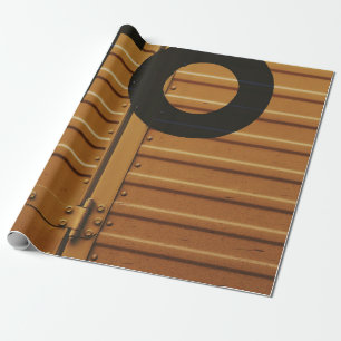 Gelber Lastträger Geschenkpapier