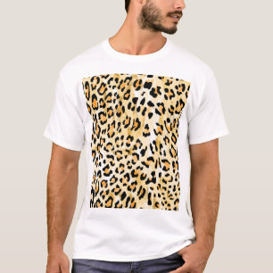 Gelber Leopard, handgezeichnet. T-Shirt