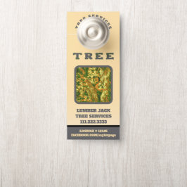 *~* Gelber Lumber Jack TREE QR Tree Services Türöf Türanhänger