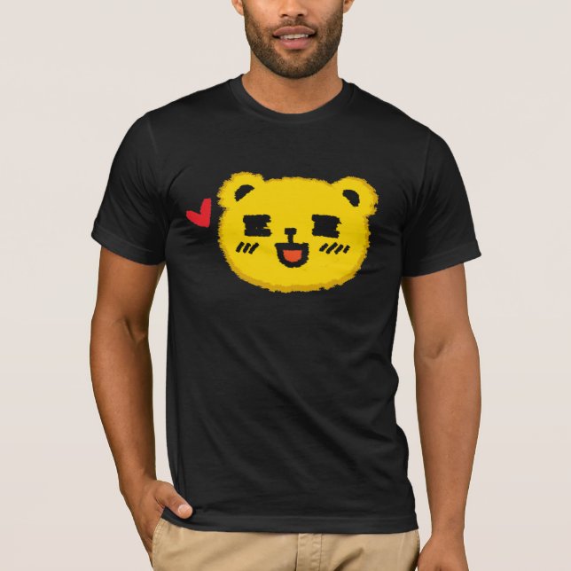 Gelber Manga Bär T-Shirt (Vorderseite)