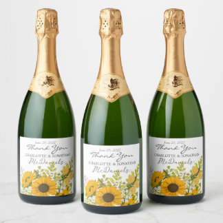 Gelber moderner Sonnenblumenstrauß Hochzeit