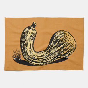 Gelber Nackenquacke Handtuch