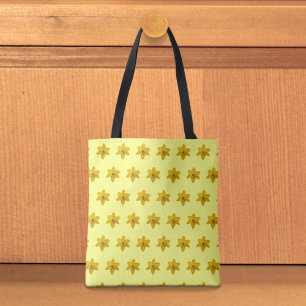 Gelber Narzissen-Tasche mit nahtlosem Muster Tasche