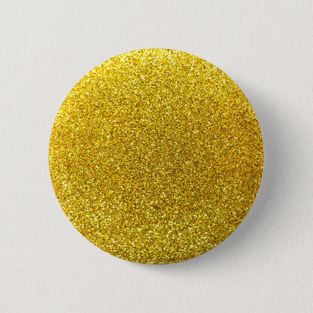 Gelber NeonGlitter Button (Vorderseite)