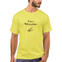 Gelber Notar, T - Shirt von Männern