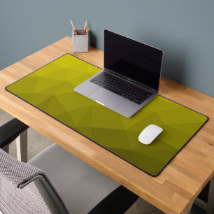 Gelber Ombre-Verlaufs-Geometrie-Netzmuster Schreibtischunterlage