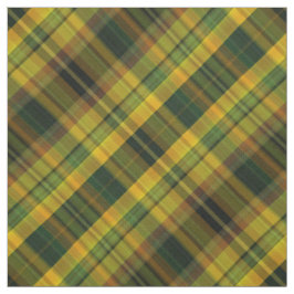 Gelber, orange und grüner Karo Tartan Stoff