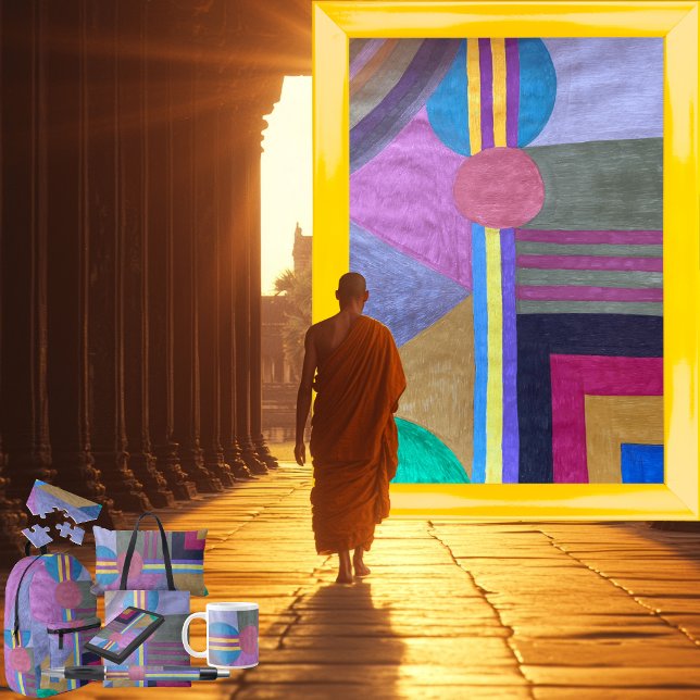 "Gelber Pfad" Notizbuch (Get the full “Yellow Pathway” collection at: https://bit.ly/SmartArtIIZazzle. )