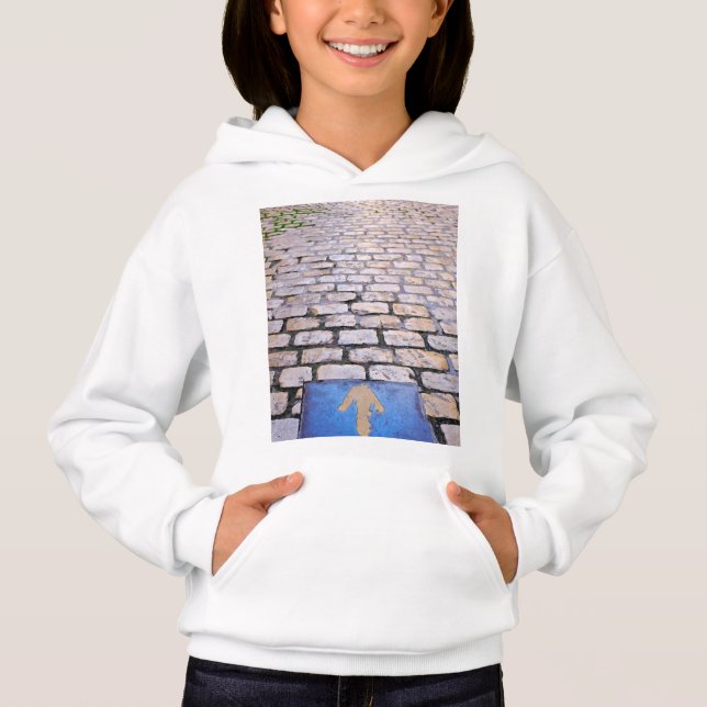 Gelber Pfeil Hoodie (Vorderseite)