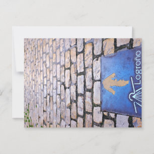 Gelber Pfeil Postkarte