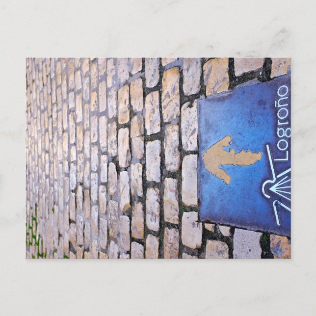 Gelber Pfeil Postkarte (Vorderseite)