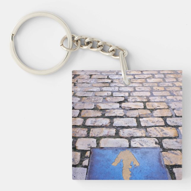 Gelber Pfeil Schlüsselanhänger (Vorderseite)