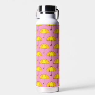 Gelber Regenschirm Trinkflasche