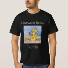 Gelber Rettungsturm, Clearwater Beach, Florida T-Shirt