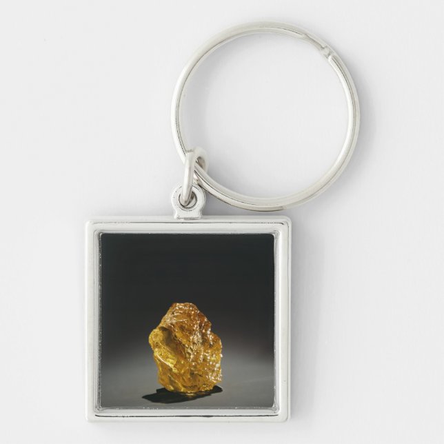 Gelber Rohdiamant Schlüsselanhänger (Vorne)