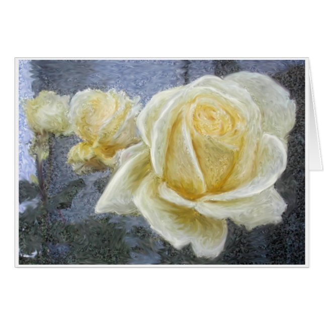 GELBER ROSEN-EINDRUCK (Vorderseite (Horizontal))