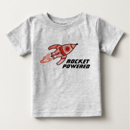 Gelber roter T - Shirt für Kleinkind mit Raketenan