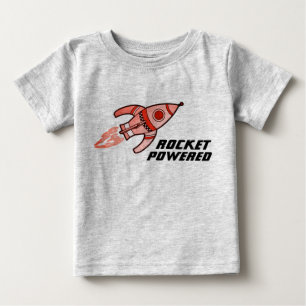 Gelber roter T - Shirt für Kleinkind mit Raketenan