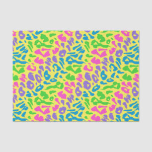 Gelber Rücken Leopard Neopard Decoupage Seidenpapier