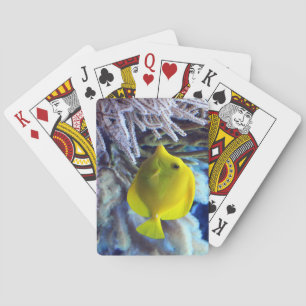 Gelber Salzwasser Tang Fisch Spielkarten