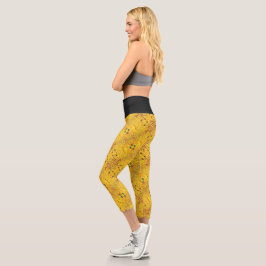 gelber Sand Capri Leggings