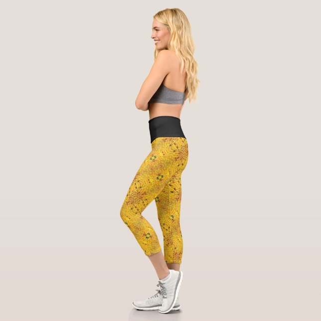gelber Sand Capri Leggings (Links)